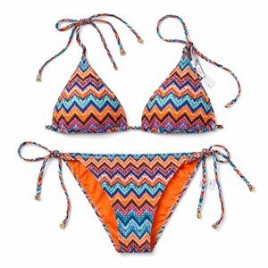 NWT $315 MILLY Bikini Set for Women’s multi color | Designer Two Piece Swimsuit